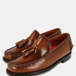 Mocassins "Karicole" Marron à Pompons